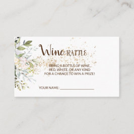 Kruidenwijn Raffle Ticket Vrijgezellenfeest kaart