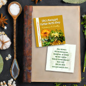 Kruidenwinkel dubbelzijdig vierkante visitekaartje