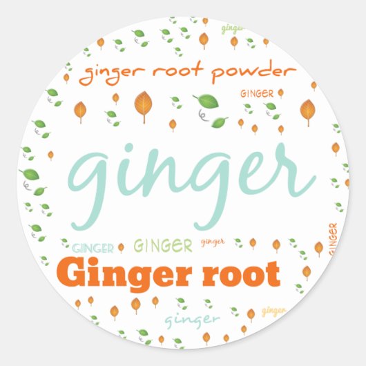 KRUIDENWOORD LABEL - GEMBER WORTEL POEDER (Voorkant)