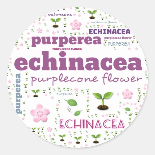 KRUIDENWOORD LABEL - KRUIDEN/GROENTE - PURPLECONE (Voorkant)