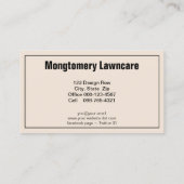 kruidenzorg met migvormige vulling visitekaartje (Achterkant)