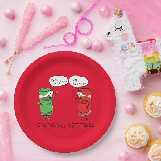 Kruiderijen Groeten Specerijen Papieren Bordje (Feest)