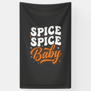 Kruidig Kruidig Baby Halloween Retro Typografie On Spandoek