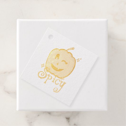 kruidig pompoenkruid bedankjes labels (Met doos)