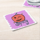 kruidig pompoenkruid kartonnen onderzetters (Schuin)