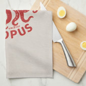 Kruidig zout en peper Octopus Fun Design Theedoek (Quarter Fold)