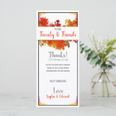 Kruidige bloemen dank u menu (Staand voorkant)