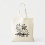 Kruidige boeken & ijzige koffie tote bag (Voorkant)