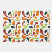 Kruidige chili peper zuidwestelijke keukenhanddoek (Horizontaal)