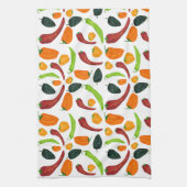 Kruidige chili peper zuidwestelijke keukenhanddoek (Verticaal)