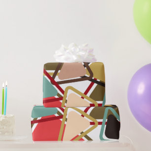 Kruidige driehoeken cadeaupapier