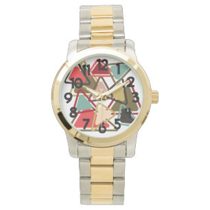 Kruidige driehoeken horloge