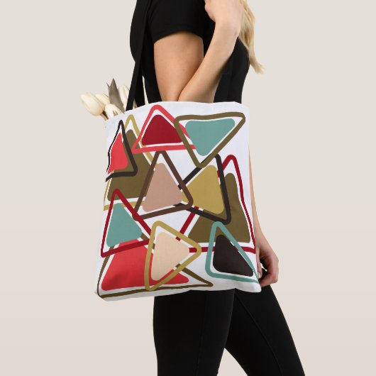 Kruidige driehoeken tote bag (Dichtbij)