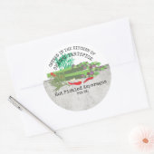 Kruidige hete ingemaakte asperges home conserven l ronde sticker (Envelop)
