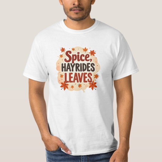 Kruidige hooiwagenbladeren t-shirt (Voorkant)