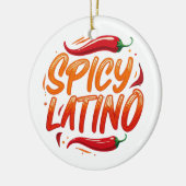 kruidige latino wereldorde keramisch ornament (Links)