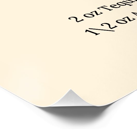 Kruidige Margarita Recept Art – Tequila Cocktail Perfect Poster (Hoek)