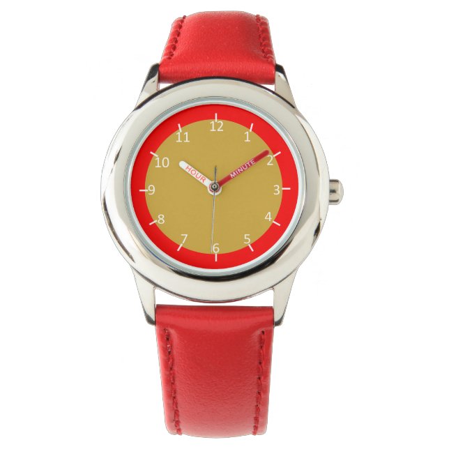 Kruidige mosterd en ketchup horloge (Voorkant)