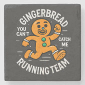Kruidkoek Hardloopteam Stenen Onderzetter (Voorkant)
