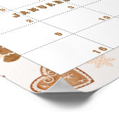 kruidkoek kalender "raad baby's verjaardag" poster (Hoek)
