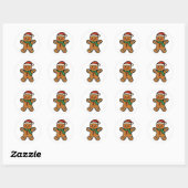 Kruidkoekman Ronde Sticker (Vel)