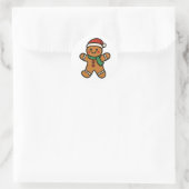 Kruidkoekman Ronde Sticker (Tas)