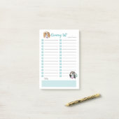 Kruidlijst | post | Cavalier-ontwerp Post-it® Notes (Op bureau)