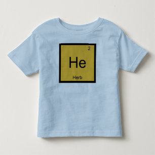 Kruidnaam Chemie Element Periodiek Systeem Kinder Shirts