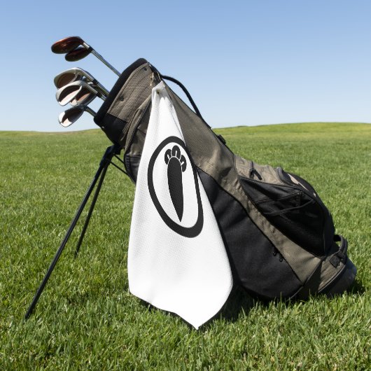 Kruidnagel in cirkel golfhanddoek (Groen)