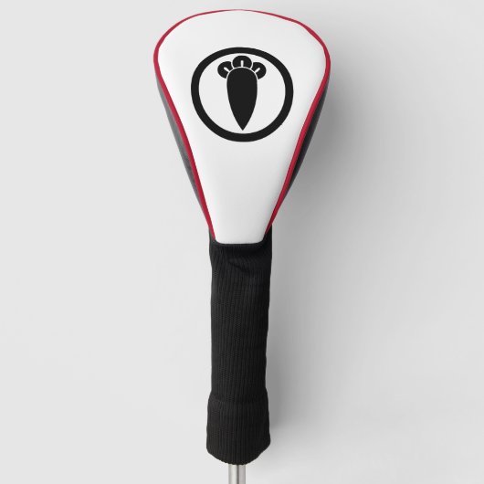 Kruidnagel in cirkel golfheadcover (Voorkant)