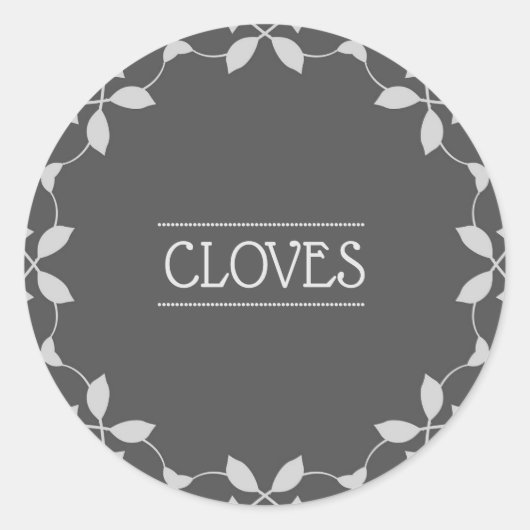 Kruidnagels Spice Jar Label (Voorkant)