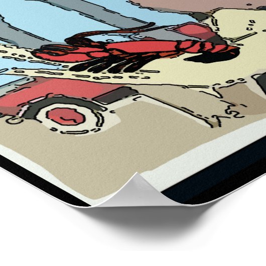 Kruidvis: Rode Pet Poster (Hoek)