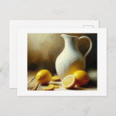 Kruik en citroenen, Briefkaart (Voorkant / Achterkant)