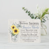 Kruik en Zonnebloemen Rustiek Vrijgezellenfeest Kaart (Staand voorkant)