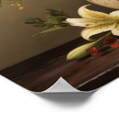 kruik met bloemen II Poster (Hoek)