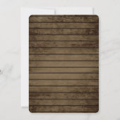 Kruik van Delpheniums en Lichten Rustieke bruiloft Kaart (Achterkant)