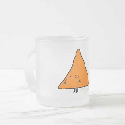 kruimels. matglas koffiemok (Voorkant links)