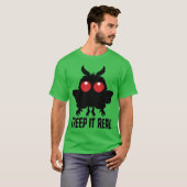 Kruip het echt geheimzinnige Mothman Cryptid T-shirt (Voorkant volledig)