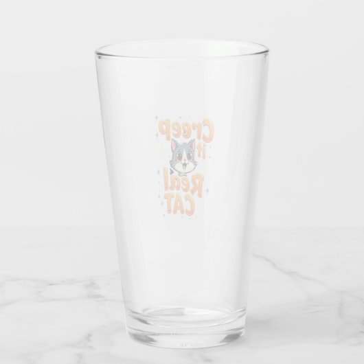 Kruip het echt kat 2 glas (Achterkant)