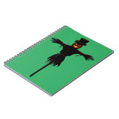 Kruip in Creativiteit: Halloween Spiraal Foto Notitieboek (Linkerzijde)