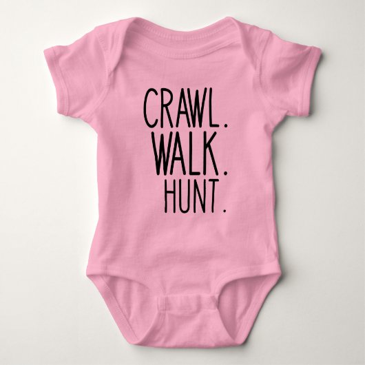 Kruip Loop Jacht, Jager Baby Romper (Voorkant)