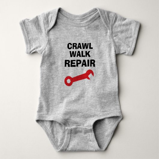 Kruip Loop Repareer leuke body voor baby jongen Romper (Voorkant)