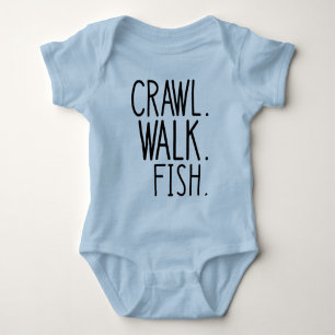 Kruip Loop Vis, Visser Baby Romper