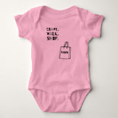 Kruip Loop Winkel Persoonlijk baby T-shirtje Romper (Voorkant)
