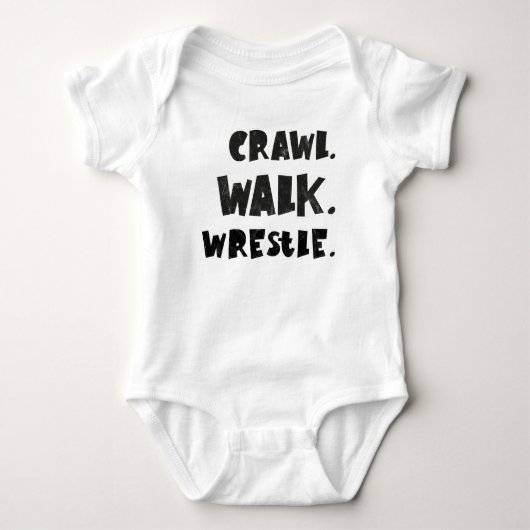 Kruip Loop Worstelen, worstelaar baby Romper (Voorkant)