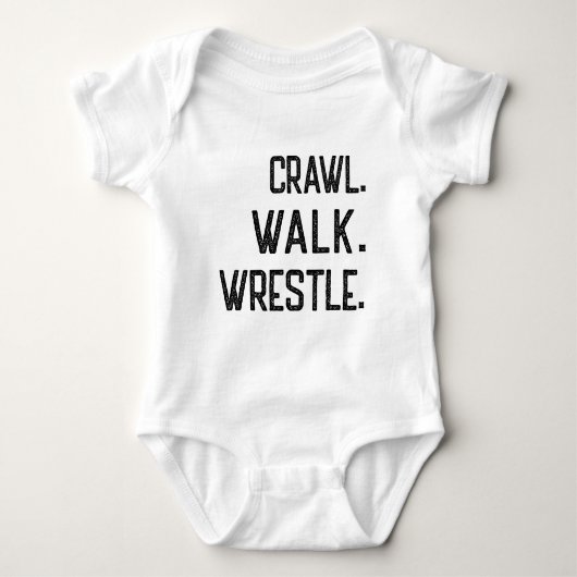 Kruip Loop Worstelen, worstelaar baby Romper (Voorkant)