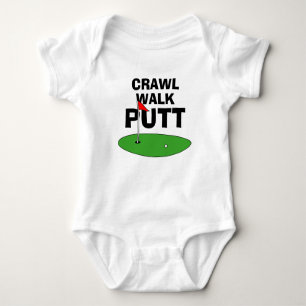 Kruip Wandel Putt schattig golfend baby romper
