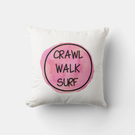Kruip Wandel Surf met Roze Design Kussen