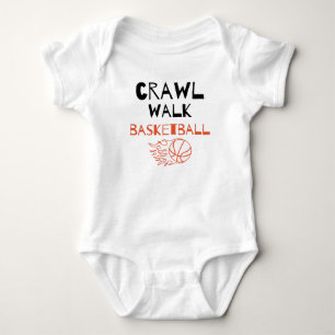 Kruip Wandelen Basketbal Schattig Basketbalmaatje Romper