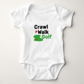 kruip wandelen golf Golfer  baby, Golfer vader cad Romper (Voorkant)
